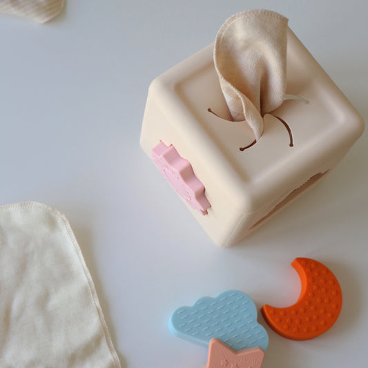 Silicone Peekaboo Puzzle Cube